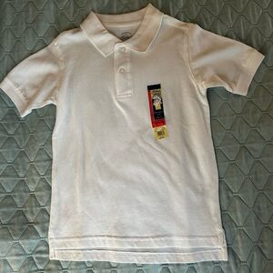 Kids white polo shirt